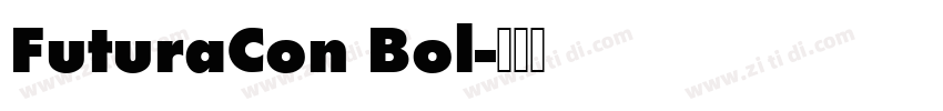 FuturaCon Bol字体转换